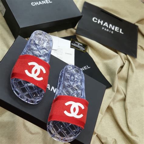 used chanel slides|Chanel fluffy slides.